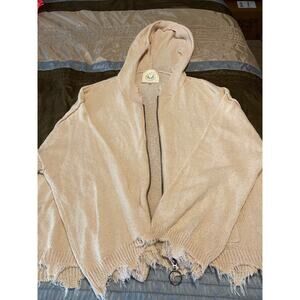 Fantastic Fawn distressed zip up hoodie Size Small (S)